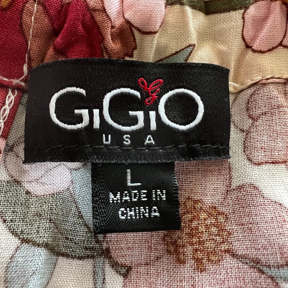 GiGiO Maxi Dress Size Large Multi Floral - Picture 10 of 11